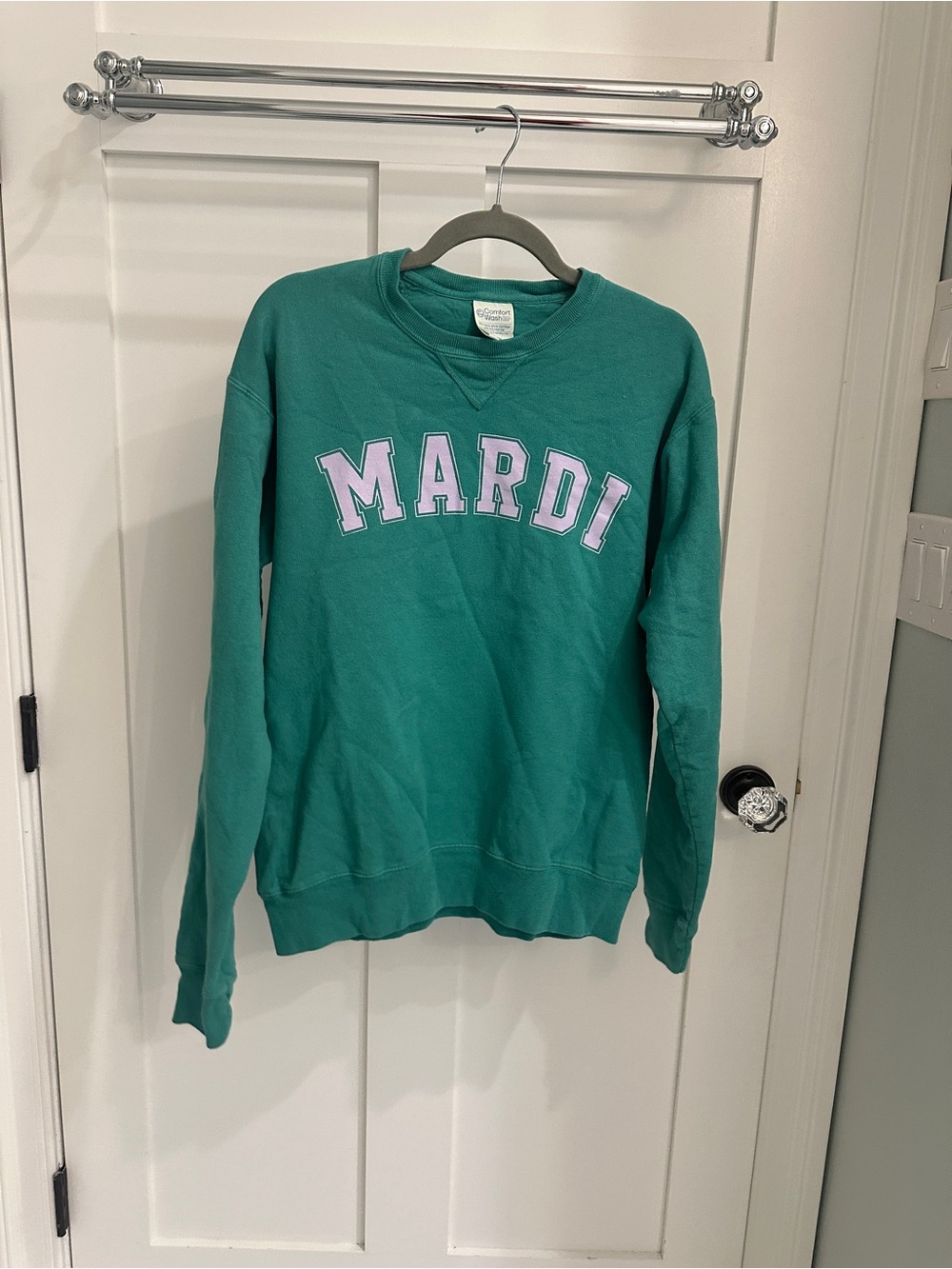 Green 'MARDI' Crewneck Sweatshirt - Sweet Baton Rouge